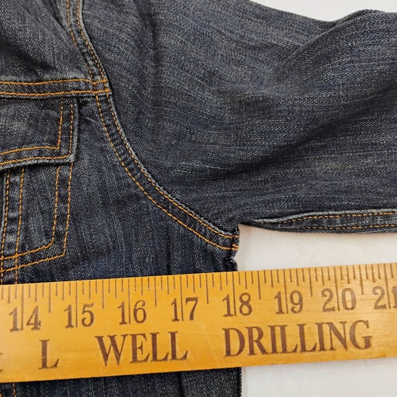 L.L.Bean‎ 1912 Jean Jacket Misses Regular Rinsed Denim XS Made in Mexico - Picture 6 of 8